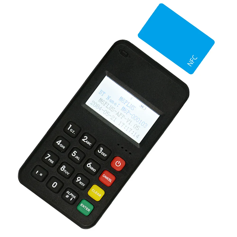 Mpos tout-en-un pour lecteur de carte NFC MSR prise en charge du lecteur de contact avec SDK M6 PLUS