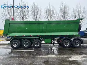 China Heavy Duty 3 Axles Tractor Tipper Trailer Dump Semi Trailer