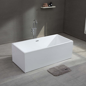 <span class=keywords><strong>Baignoire</strong></span> autoportante <span class=keywords><strong>rectangulaire</strong></span> en acrylique Gurgle Home, <span class=keywords><strong>baignoire</strong></span> à remous pour immersion intérieure - Product Image 1