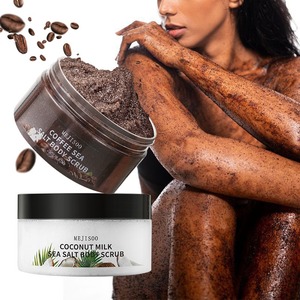 Exfoliante Corporal <span class=keywords><strong>de</strong></span> Café y <span class=keywords><strong>Sal</strong></span> Marina con Aroma a <span class=keywords><strong>Coco</strong></span> para Piel Mixta, Fabricación OEM para Comercio Exterior Transfronterizo - Product Image 3