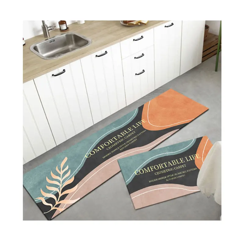runner modern ptint carpets and rugs mats set of two kitchen rug