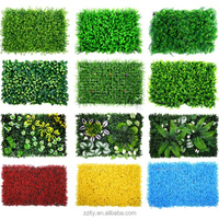 Panel de Césped Artificial para Pared, Fondo de Plantas Verdes, para Interiores y Exteriores, Terraza, Balcón, Protección de Privacidad, Decoración de Jardín