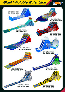 Công viên thủy sản vui vẻ thương mại PVC Inflatable nhà bị trả lại khô và trượt nước Kid Đảng trò chơi trượt nước Inflatable Dubai trường hợp - Product Image 5