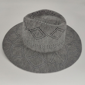 New summer Custom <b>MERINO</b> <b>Wool</b> Knitted Fisherman Women's European American Solid Color Wide-brimmed <b>Hat</b> - Product Image 2