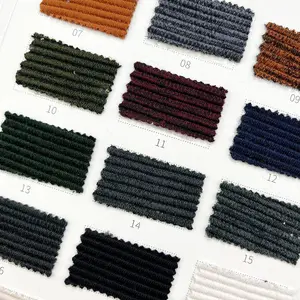 China 450g Thick Colored Cotton Jacquard Yarn Sports Fabric 95% Polyester 5% Ammonia Knitted Sportswear Fabric