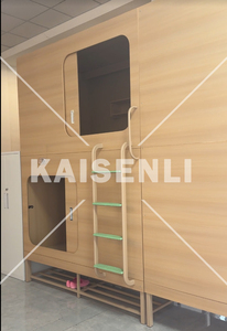 Nueva Tendencia: Cama Cápsula Vertical con Puerta Corredera, Insonorizada, Combinable a Medida, Juego de Muebles para Apartamento - Product Image 6