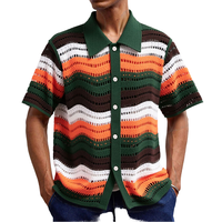 Pull Polo Boutonné Grande Taille 100% Coton Manches Courtes Motif Personnalisé Matière Personnalisée Homme Été Vente en Gros Fabricant MOQ