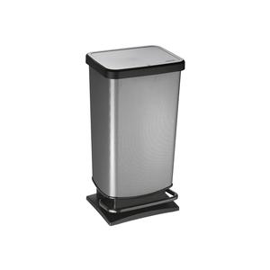 Poubelle à pédale ROTHO Paso Step 30L en acier inoxydable pour cuisine - Product Image 1