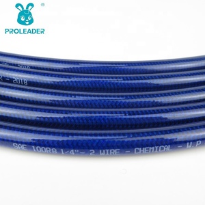 SAE <span class=keywords><strong>100</strong></span> R8สองลวดถักแรงดันสูง UHP สีสเปรย์น้ำมันก๊าซน้ำระเบิดท่อระบายน้ำทำความสะอาดน้ำ Jetting เทอร์โมท่อ - Product Image 2