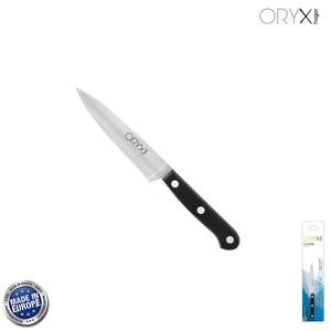 Coltello da cucina Grenoble, lama in acciaio inossidabile, 13 cm, nero - Product Image 1