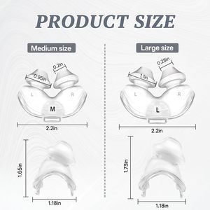 Coussinets nasaux en silicone de remplacement pour <span class=keywords><strong>masque</strong></span> Capa-mask, taille moyenne P10 – Offre spéciale pour les fournitures de santé - Product Image 5