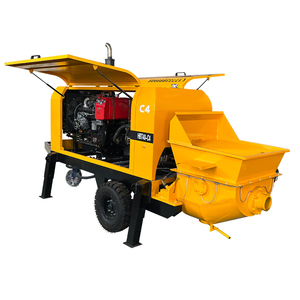 Pompa Mixer beton portabel elektrik Mini, untuk bangunan kecil menggunakan kondisi 20m pengangkut vertikal jarak kekuatan Diesel - Product Image 5