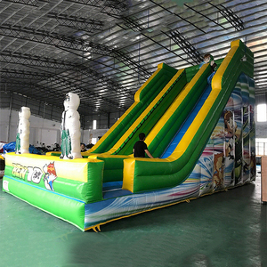 Pvc Materiaal Opblaasbare Kastelen En Glijbanen Kinderen Speeltoestellen Opblaasbare Huizen Springen Kasteel Gecombineerde Glijbaan - Product Image 2