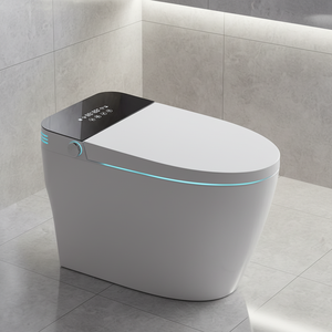 Toilette intelligente avec chasse d'eau intelligente, bidet, élément chauffant, eau chaude, nettoyage, siège <span class=keywords><strong>à</strong></span> fermeture douce, céramique, télécommande - Product Image 2