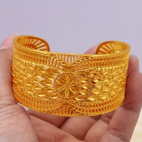 Bijoux de luxe à la mode, bracelet plaqué or 24 carats, bracelet de mariée de Dubaï, bijoux très vendus