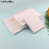Carnet de planification personnalisé portable A4/A5/A6 en cuir PU vierge avec sublimation, couverture intégrale, 100 feuilles, design créatif