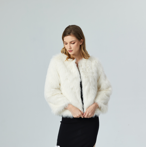 Wholesale 2026 Custom Shaggy Fur Jacket <strong>for</strong> <strong>Women</strong> <strong>Plus</strong> <strong>Size</strong> <strong>Winter</strong> <strong>Coat</strong> with Rabbit Wool Woven by ShenZhen Lily Cheng Factory - Product Image 3