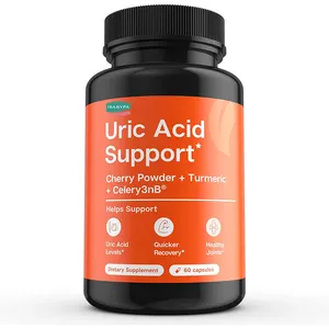 Factory Direct Sales Advanced Uric Acid Control 60 Veggie Capsules Joint Comfort & Kidney Health Formula