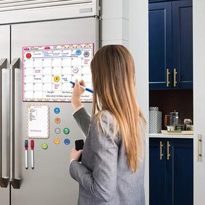 Kích Thước Lớn Hàng Tuần Kế Hoạch Từ Lịch Hội Đồng Quản Trị Dễ Dàng Làm Sạch Khô Xóa Vật Liệu Vật Nuôi Bảng Cho Tủ Lạnh - Product Image 4