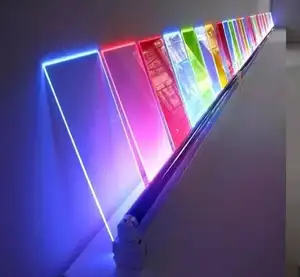 Plug electroluminescent clear acrylic plate can write light acrylic board for door display interior decoration