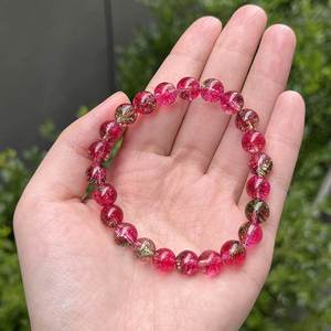 Natural Stone <b>Bracelet</b> Colorful Glass Beaded Reiki Infused Seamless Global Export Service Quality Guarantee Card - Product Image 2