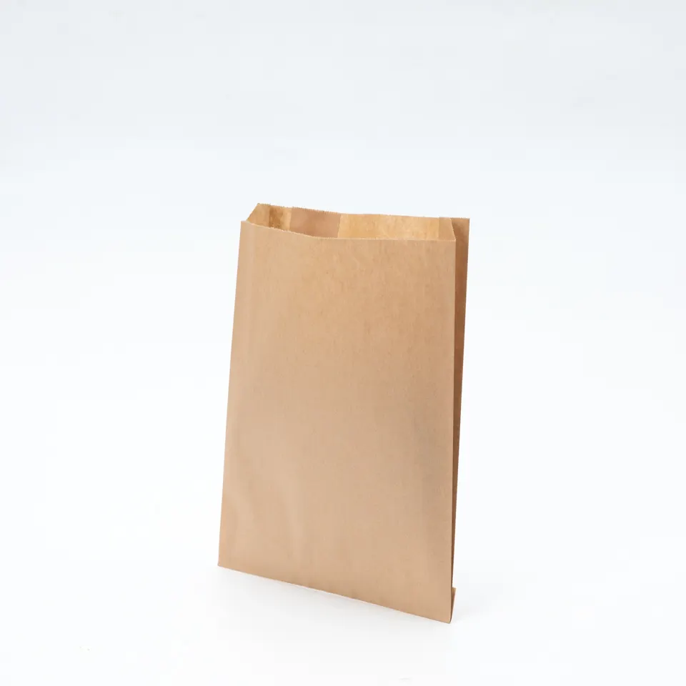 Sacs à sandwich plats anti-graisse de haute qualité sac en papier pâtisserie personnalisé jetable kraft pour pains cuits