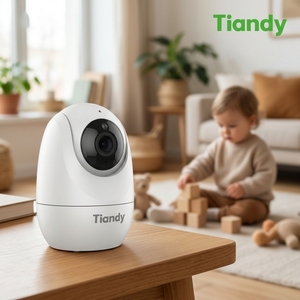 Cámara de Seguridad WiFi Tiandy 4MP 2K HD con Visión Nocturna a Color, Detección Humana, Audio Bidireccional, Cámara <span class=keywords><strong>IP</strong></span> Interior para Bebés y Mascotas - Product Image 2