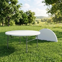 Tables pliantes légères en plastique, vente directe usine, pour événements, extérieur moderne, restaurant, ensemble de tables à manger, hôpital