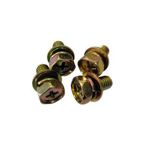 Hex Head Cross Combination Machine <b>Screws</b> Metric Carbon Steel Class 8.8 Zinc Plated Standard Thread Fasteners - Product Image 5
