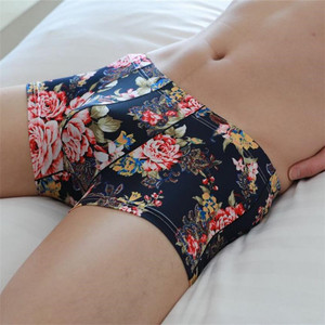 Boxers pour hommes de qualité supérieure, tendance et sexy, sous-vêtements masculins, imprimé rétro, mode masculine - Product Image 1