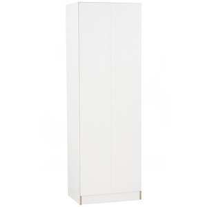 Compact 2 Door White Oak Colour MANDO Wardrobe Slim Scandinavian Bedroom Closet for Small Spaces and Guest Room Clothes Storage - Product Image 5