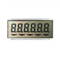 Afficheur LCD TN à 7 segments et 6 chiffres pour système de comptage de distributeur de carburant, écran de compteur industriel