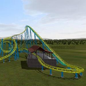 Roller Coaster Garis Ritsleting Thrill <span class=keywords><strong>L</strong></span> Dewasa Wahana Taman Hiburan Tumpang Tindih Besar - Product Image 1