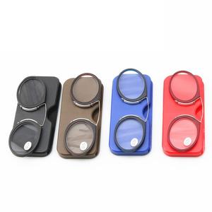 نظارات قراءة صغيرة محمولة بمشبك على الأنف بإطار معدني للكمبيوتر الشخصي مع صغيرة محمولة - Product Image 5