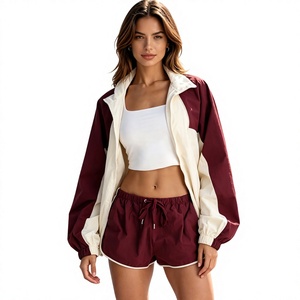 Conjunto Deportivo Cortavientos de Verano para Mujer, Ligero, de Alta Calidad, en Poliéster/Nylon, con Cierre de Cremallera, Resistente al Viento - Product Image 1