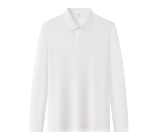 <span class=keywords><strong>Polo</strong></span> a Maniche Lunghe in Seta di Gelso con Logo Personalizzato Stampato per Primavera e Autunno - Product Image 1