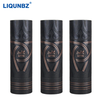 Cylindre en carton noir estampillé personnalisé biodégradable recyclable boîtes en papier parfum tube d'emballage pour cosmétiques disparaissant