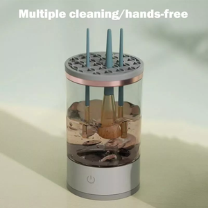 2024 <span class=keywords><strong>Limpiador</strong></span> de <span class=keywords><strong>brochas</strong></span> de maquillaje eléctrico de limpieza rápida barato - Product Image 4
