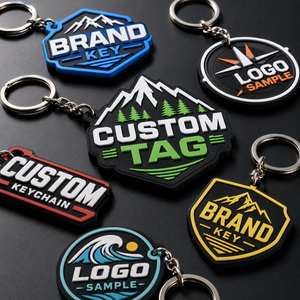 Wholesale Soft Rubber <b>Keychain</b> Manufacturer <b>Custom</b> Logo Car <b>Keychain</b> Cartoon 3D Silicon Keyring Promotional Pvc Key Chains - Product Image 3