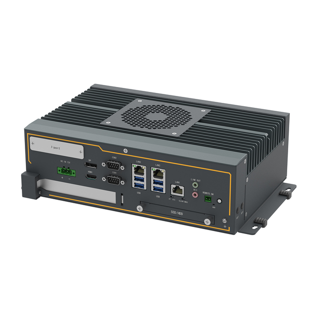 Fanless Embedded Industrial PC Intel Core Ultra Arrow CPU,DDR5 96GB, Edge Computer for Machine Vision and Smart Transportation