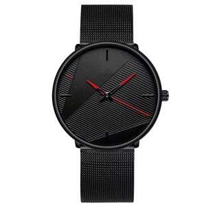 Montre à bracelet en maille pour homme, nouvelle mode <span class=keywords><strong>2023</strong></span>, montre à quartz pour homme, ceinture d'affaires - Product Image 2