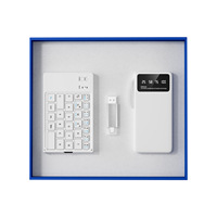 Ensemble clavier et souris Bluetooth pliables avec logo personnalisé, ensemble cadeau technologique d'entreprise