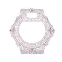 Aksesoris Bezel Jam Tangan Hip Hop Ready Stock, Bunga Kuningan Berduri VVS D Moissanite, Cocok untuk Casing Jam DW6900RL, Lulus Uji Berlian