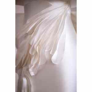 <span class=keywords><strong>Robe</strong></span> <span class=keywords><strong>de</strong></span> soirée élégante en forme <span class=keywords><strong>de</strong></span> sirène pour filles, petit groupe, longueur d'épaule, simple, blanc, grand nœud sans bretelles, mariage - Product Image 6