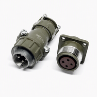 Connecteur standard russe 2PTT20 P20, 4 broches, 10A 25A, prise mâle/femelle haute puissance, prise d'aviation robuste, P20J6Q P20K7S P20K8A