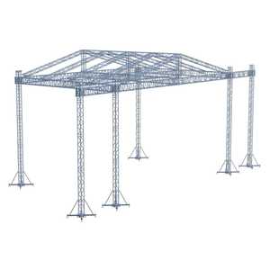 Sistema de armazón de techo para conciertos de doble capa, portátil, cuadrado, de aleación de aluminio para exteriores, de alta resistencia - Product Image 6