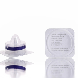 Membrane hydrophile en PVDF de 33 mm pour analyse biologique, filtre à seringue stérile de 0,45 µm et 0,22 µm - Product Image 1