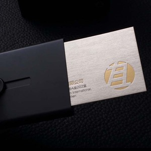 Sang Trọng Kinh Doanh Thẻ Với Lá Vàng Logo Kim Loại Đặc Biệt Dây Vẽ Kết Cấu Bù Đắp Các Tông 'Cảm Ơn You' Thăm Thẻ Tên - Product Image 5