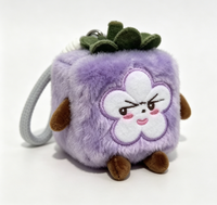 Jouet Squishy Mignon en Forme de Mangoustan, Jouet Anti-Stress Doux avec Cordon, 14cm pour Cadeau Enfant, Vente en Gros, Jouet Squishy Mignon en Forme de Cube Orange