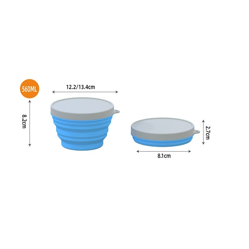 Azul para 560ml tamaño mediano